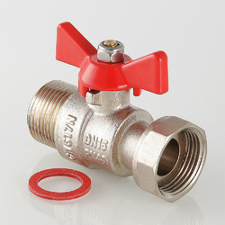 Кран шаровой водяной 1/2" РН с накидной гайкой 1/2" VALTEC (VT.260.N)