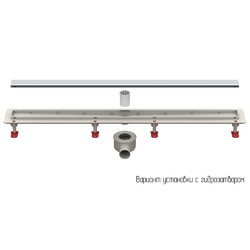 Желоб душевой с рамкой решетка "С" (щелевая/под плитку) ТатПолимер