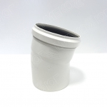 Отвод канализационный бесшумный белый Sinikon