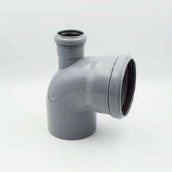Отвод канализационный с патрубком РосТурПласт