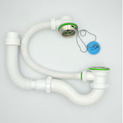 Сифон для ванны с выпуском и переливом AKVATER (V155)