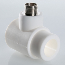 Тройник полипропиленовый коллекторный с переходом на наружную резьбу VALTEC (VTp.734.0)