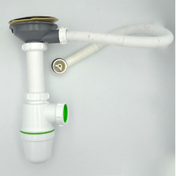 Сифон для кухни с круглым переливом AKVATER (B0145K)