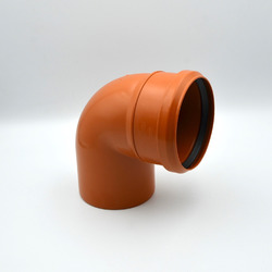 Колено для наружной канализации 110 мм SINIKON