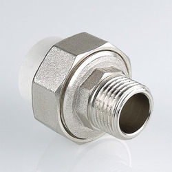 Фитинг разъемный полипропиленовый с переходом на наружную резьбу VALTEC (VTp.761.0)